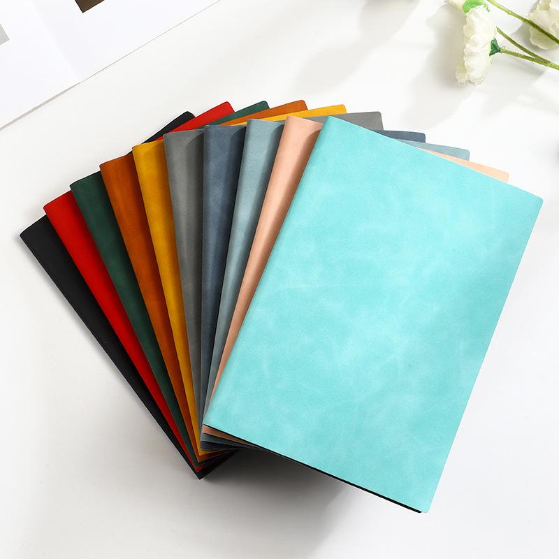 Custom Logo A5 Soft Leather Corporate Notebook