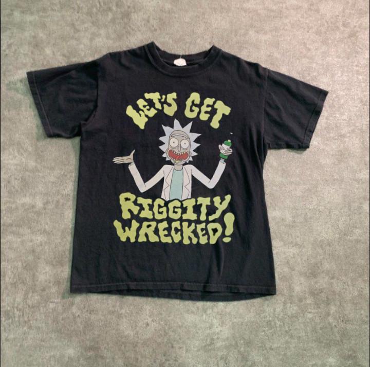 НОВИНКА Rick and Morty -  Давайте Риггити Риггити Разнесемся    Унисекс Футболка Все Размеры XXL