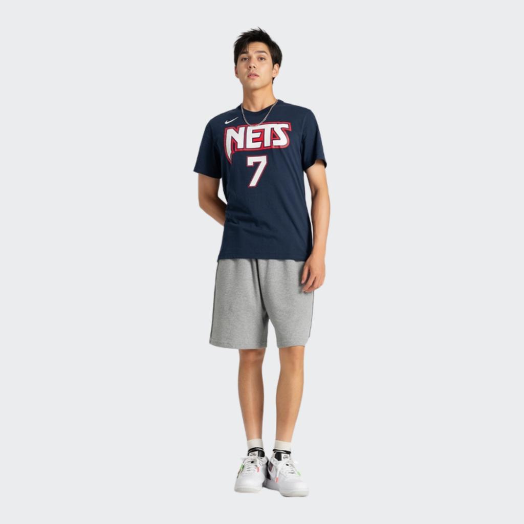 Nike Kevin Durant No. 7 Brooklyn Nets Graphic Crew Neck T-Shirt Men Tops Navy DA7359-419