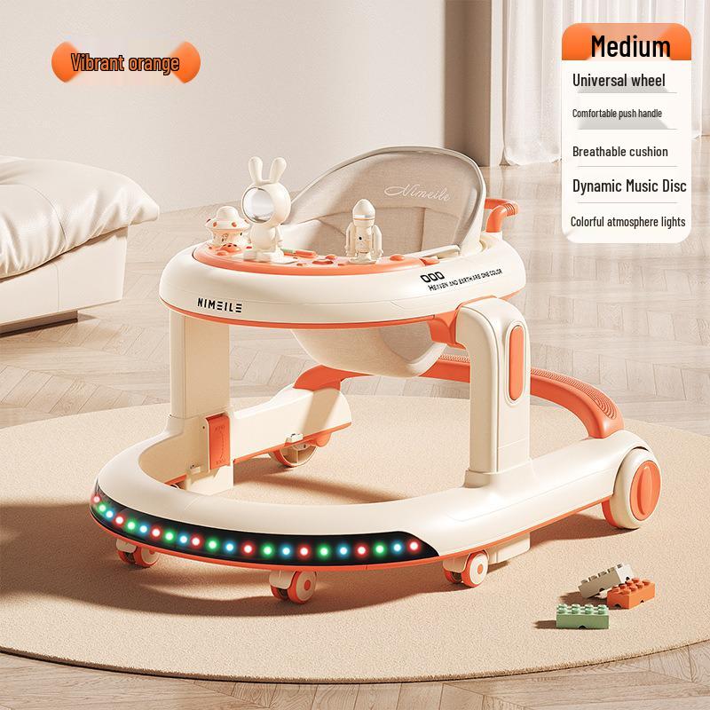 

Детские ходунки 2024 года с защитой от опрокидывания, 6-18 месяцев, многофункциональная ходунка-каталка