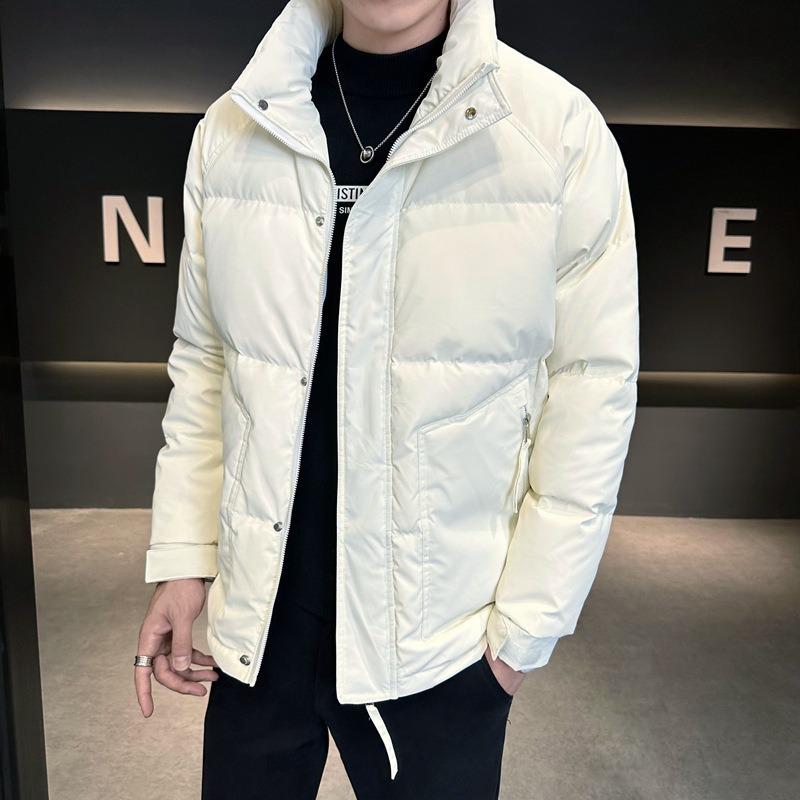 Stand-up collar down jacket men's winter thickened warm and cold% white duck down casual cold-proof high-end jacket