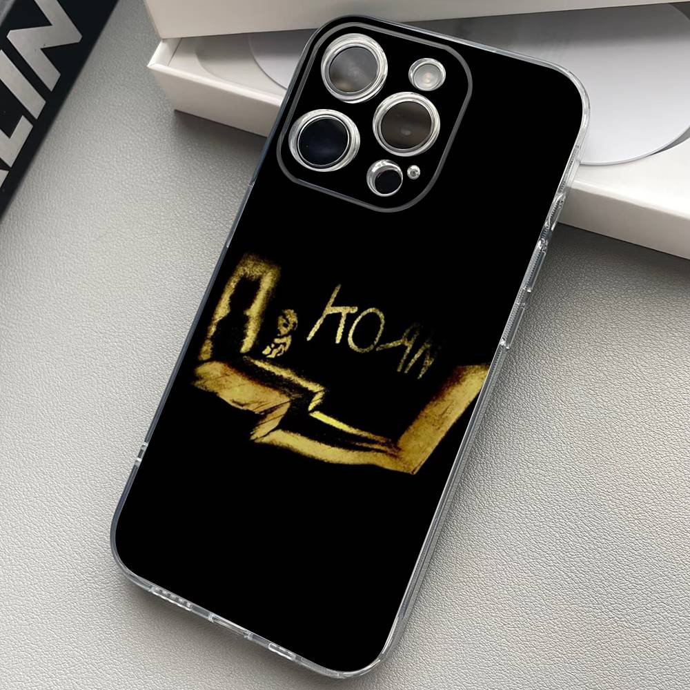 

K-Korn Rock Band Transparent Phone Case For iPhone 17 16 15 11 12 13 14 Pro Max Mini Soft TPU Silicone Plus iPhone 13