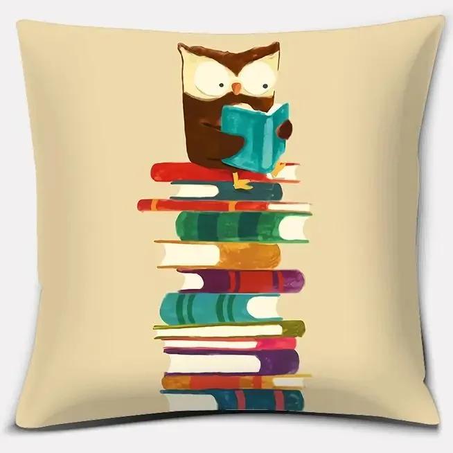 Colorful Abstract Series Double-Sided Printed Pillow Cover Short Plush Suitable Living Rooms Bedrooms Sofas Throw Cushion Cover