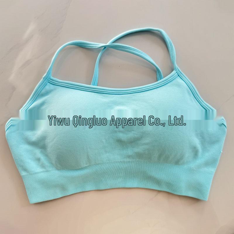 DFYNE Nahtloser Sport-BH mit Kreuzrücken aus Nylon-Spandex für Damen