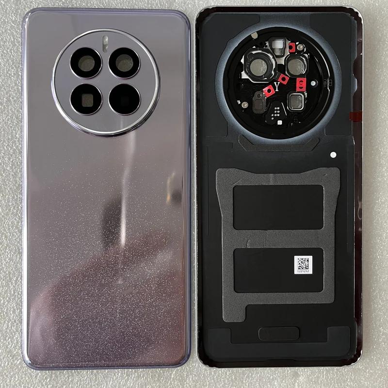 

Для Mate 50 новая задняя крышка из закаленного стекла для HW Mate 50 задняя крышка батарейного отсека + рамка камеры + крышка вспышки фиолетовый