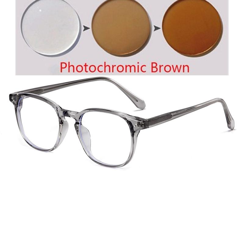 -0.5 -0.75 To -6.0  Square Customize Prescription Eyeglasses Women Men Anti-Reflective Student Finished Glasses Nearsighted