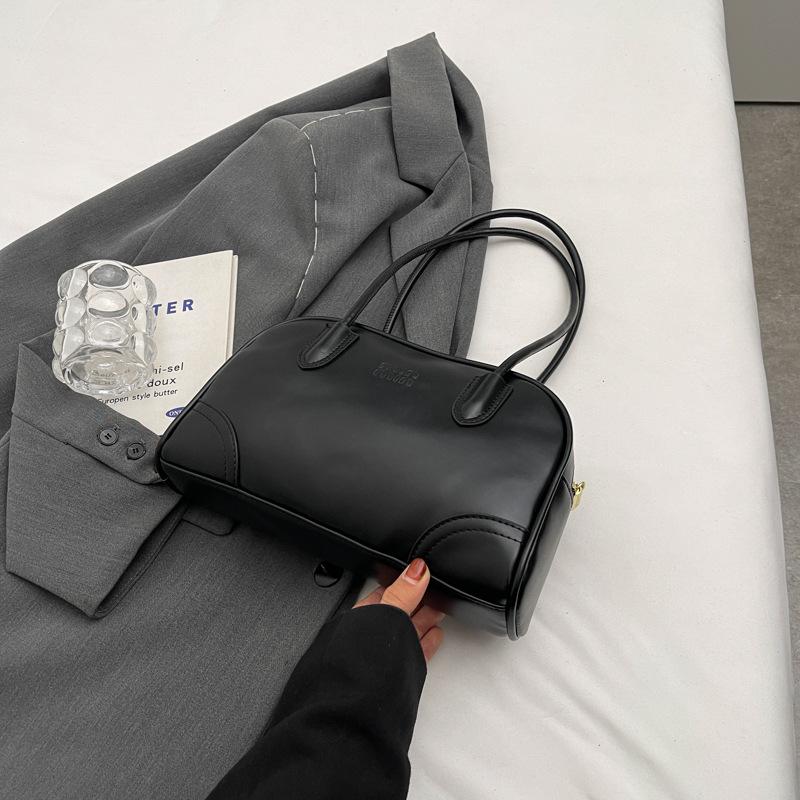 Premium Portable Bowling Textured Bag New Women's Bag Versatile Shoulder Underarm Bag Handbag