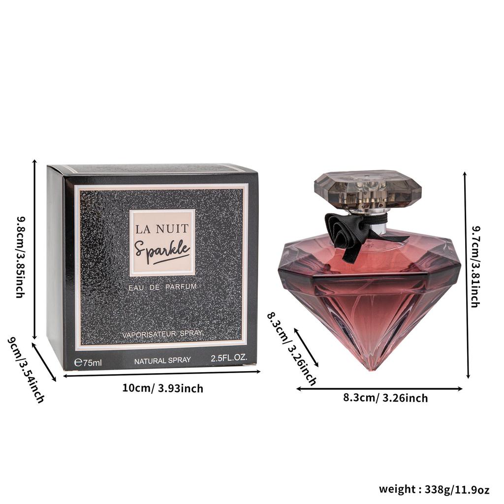 Oslnivá dámská parfémovaná voda Dazzling Diamond Black Beauty – Dlouhotrvající květinově-ovocná vůně