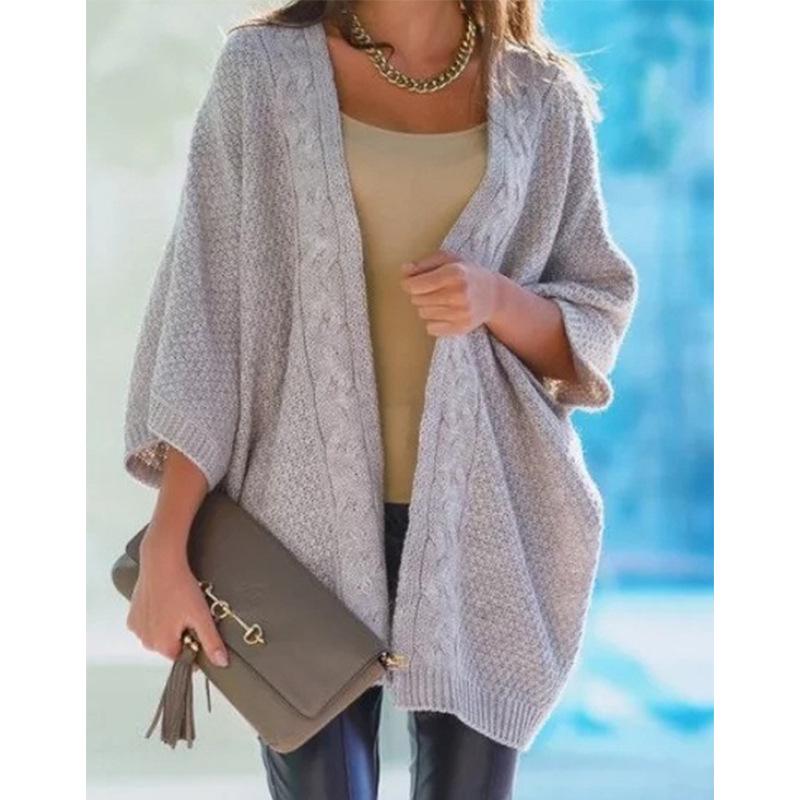 Women's Batwing Sleeve Cardigan Sweater 0393 - Cross-Border 2024 Collection