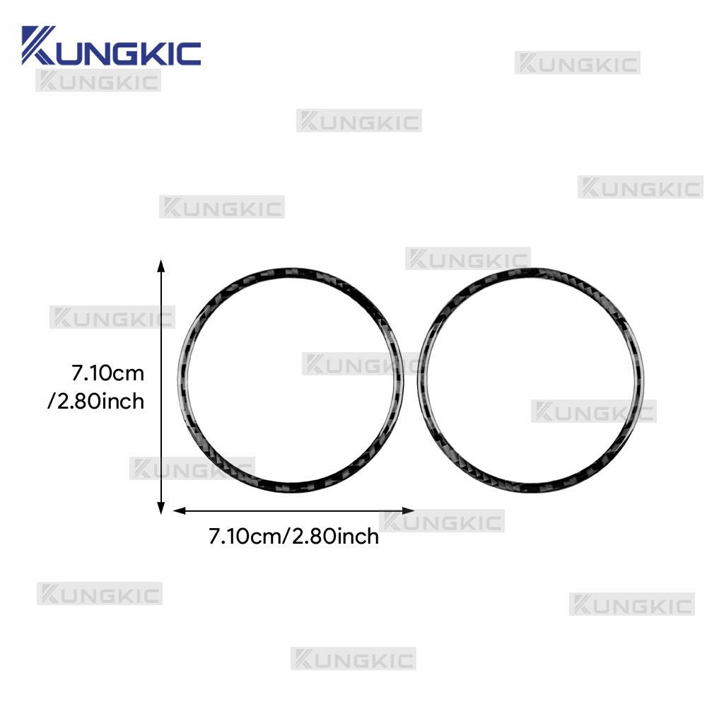 Real Soft Carbon Fiber Sticker For Renault Fluence Megane 3 RS 2009 2010 2011 2012 2013 2014 2015 Car Instrument Audio Ring Trim