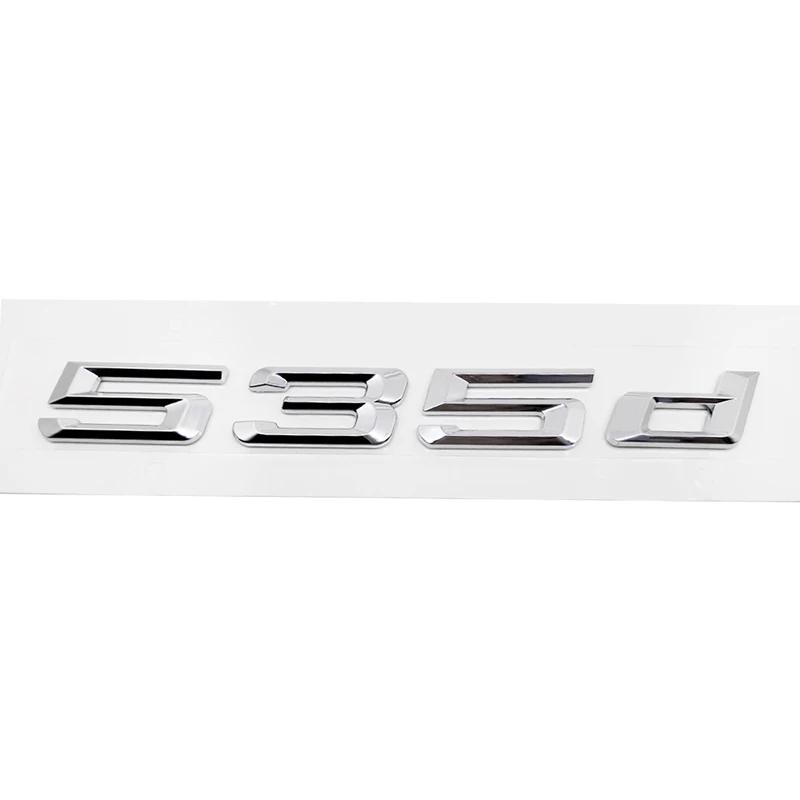 ABS Car Rear Trunk Letters Logo Badge Emblem Sticker For BMW 5 Series 520d 525d 528d 530d 535d 540d 550d E39 E60 E61 F10 F11 G30