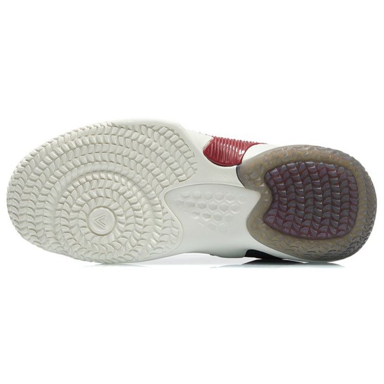 Li Ning Competition Wear Resistant Non Slip Mid Top Basketball Shoes Men Sneakers Black Red ABAR083-1