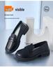 2025 Comfortable Women's Chunky Heel Loafers: Thick-Soled, Soft Leather Slip-On Work & Casual Shoes
