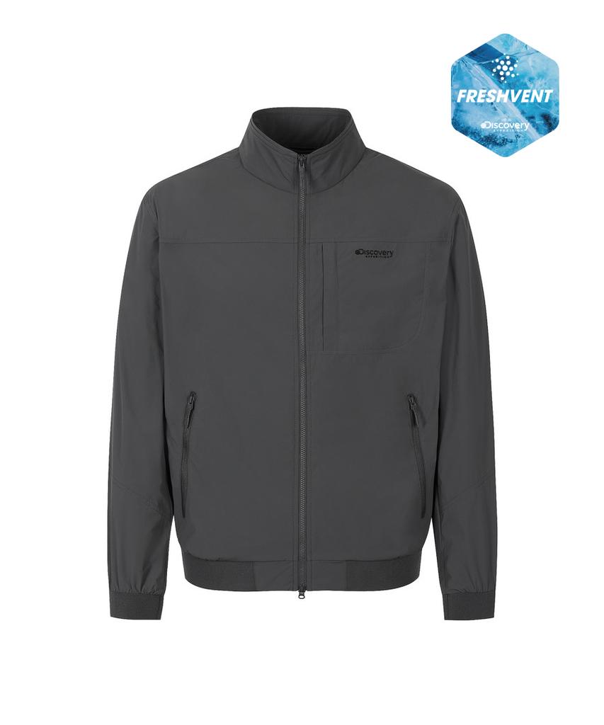 Discovery Expedition Men'S Freshvent 2.0 Wilbur High-Neck Blouson Jacket (D/Grey)
