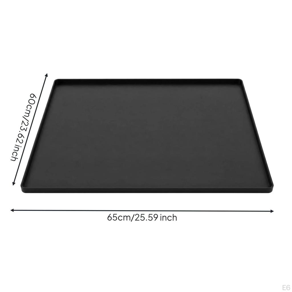 Laundry ApplianceTop Mat Scratch Protection Dryer Top Waterproof Silicone Washer Topper Gray