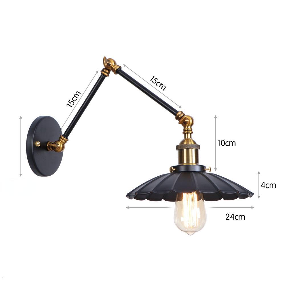 Artă Fier Americană Multi Festival OZN Bar Restaurant Negru Personalitate Simplu Decor Dormitor Lampă pentru Dormitor Aplicație de Perete