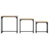 Coffee Tables, Nesting, 3 Pcs, Sonoma Oak