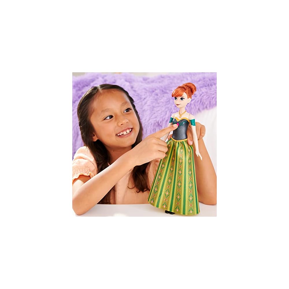 Mattel Disney Frozen Anna Singing Doll 30 Seconds 3 Years and Up Dress-Up Toy
