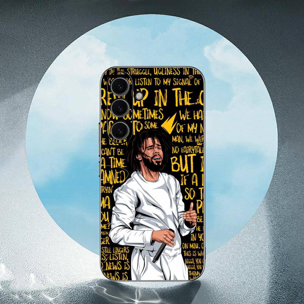 

J-COLES-S Luxury Black Phone Case For Samsung Galaxy S23 S24 S25 Ultra S22 Plus S21 SamsungS24