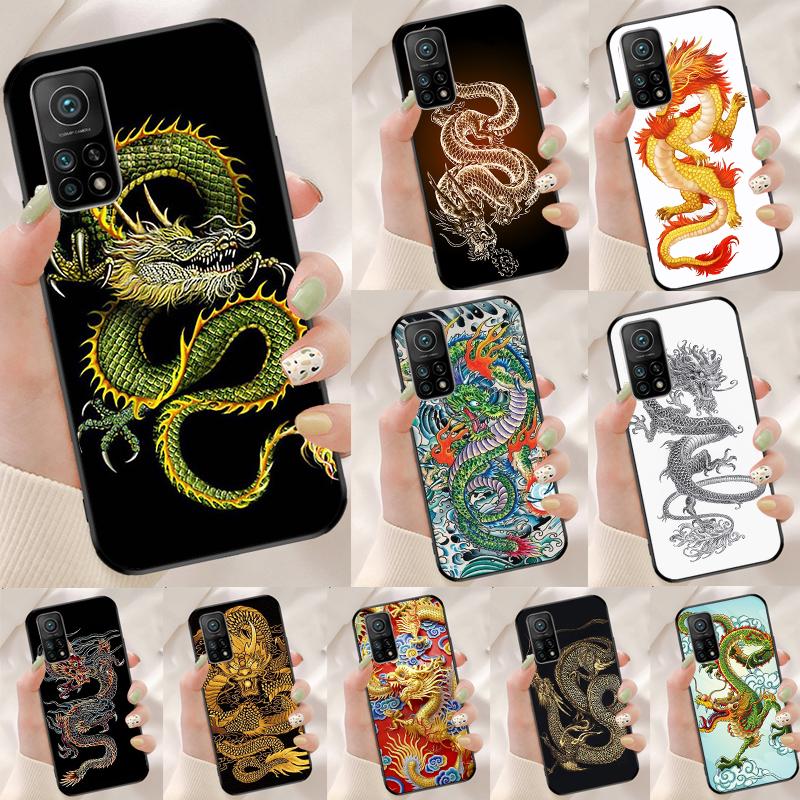 Chinese Dragon Cover For Xiaomi 14T 11T 12T 13T Pro 13 14 15 Ultra POCO X7 Pro X3 X5 X6 F5 F6 M6 Pro Case