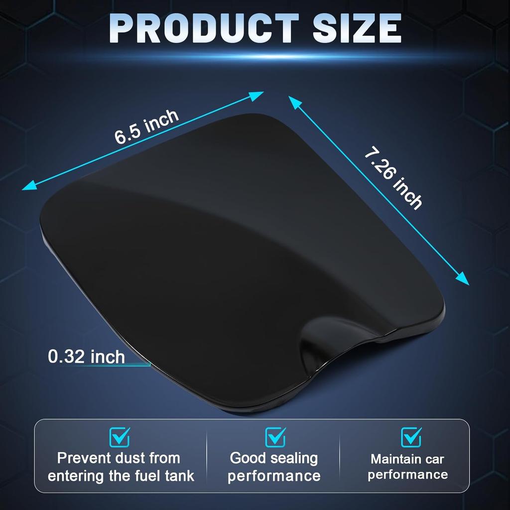 Fuel Filler Lid Fuel Gas Door Cover Compatible with 2016- Toyota Tacoma 5 ft bed Replace 77305-04080