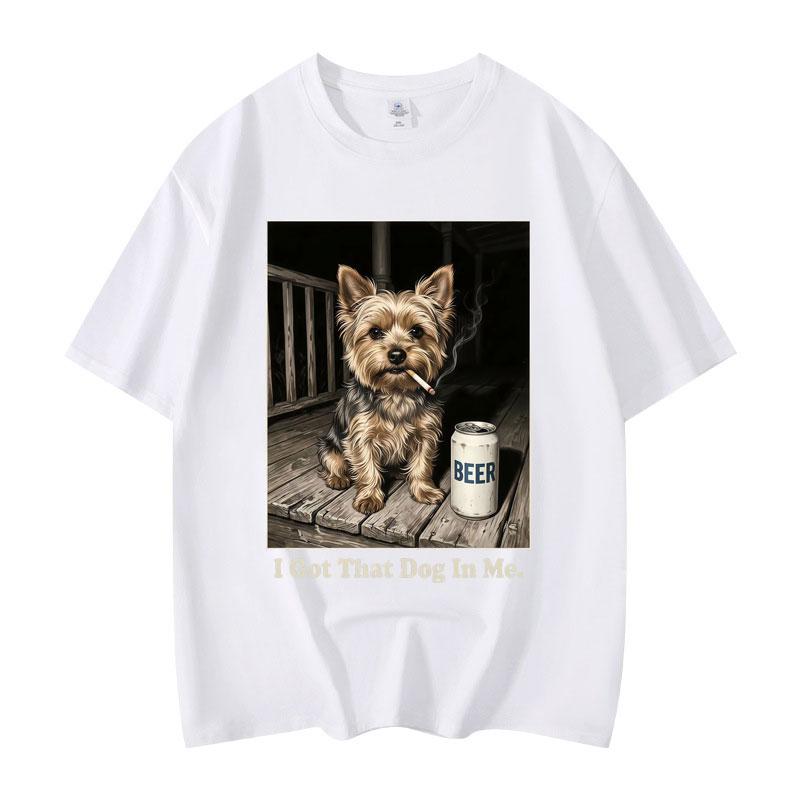 I Got That Dog in Me Funny Meme Tshirt High Street Fashion Trend Short Sleeve T Shirts Men Women Casual Loose Cotton Tshirts