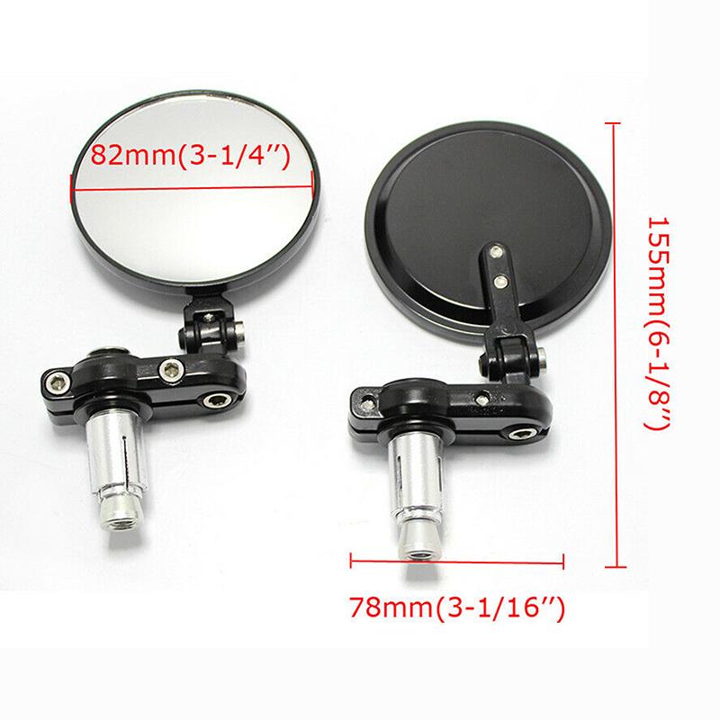 

Универсальные черные мотоциклетные складные зеркала 7/8 дюйма с рулем 22 мм для Ducati Monster 821 696 795 796