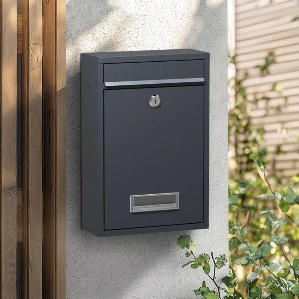Iron Tinplate Letter Boxes Safe Locking Metal Email Suggestion Box Large Mail Drop Box  Garden