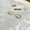 Lan Zhi Gold-Plated Open Ring: Micro-Paved Elegant Women's Fashion Jewelry