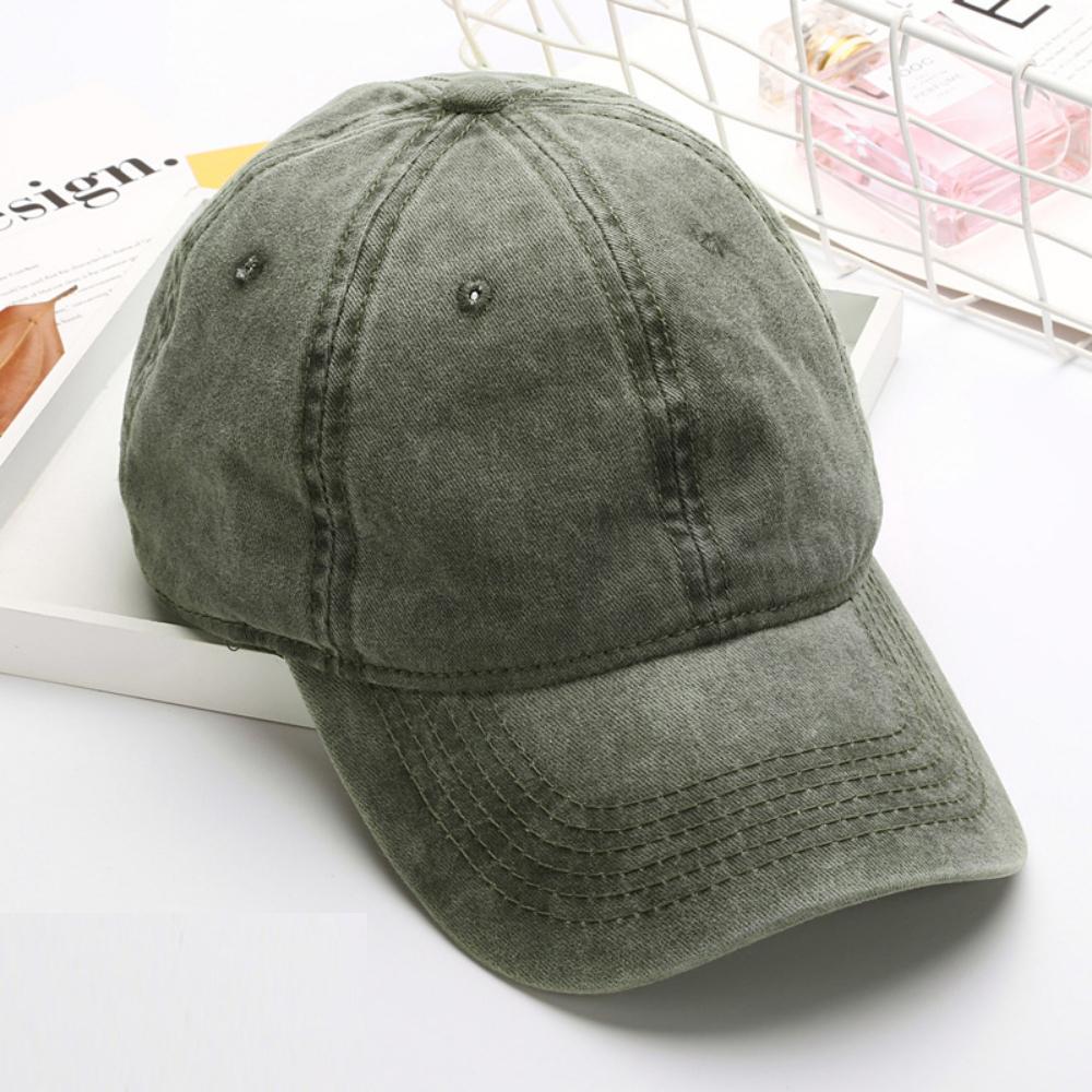 Retro Washed Baseball Cap - Suitable for Both Men and Women. Single- Soft Top. Adjustable Outdoor Casual Hat.