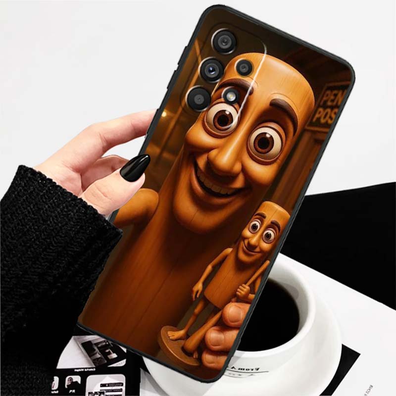 

Tung Tung Sahur Anime Art For Samsung A73 A72 A71 A55 A54 A53 A52 A51 A13 A22 A16 A15 A12 A14 A26 A07 5G Black Phone Case Galaxy A16 5G