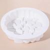Bakeware Accessories 6 Inches Heart Silicone Molds Easy To Demold White Pastry Baking Pan Not Fading Round Cake Mould Kitchen