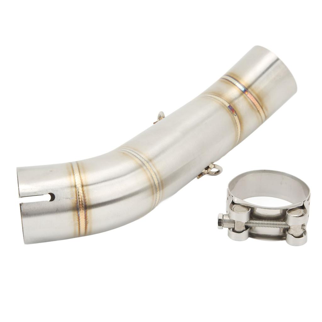 Motorcycle Exhaust Middle Pipe Stainless Steel Mid Link Connection Tube for CBR500R CBR400R CB500F CB500X CB400X CB400R