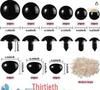 DIY Cross-Stitch Plush Doll Accessories: Eyes, Noses & More
