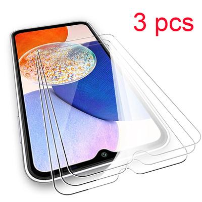 3pcs Tempered Glass For Samsung Galaxy A54 A34 A14 5G A13 4G A24 A04 A04S A04E A23 A12 A33 A53 5G A03 A03S A73 Screen Protector Cover Protective Film