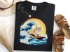 Persian Surfing The Great Wave Off Kanagawa Shirt, Japanese Pers Surf Tee, Cat Lover Gift