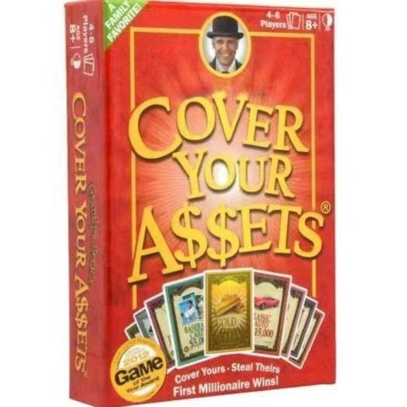 Cover Your Assets Card Family Party Entertainment Playing Board Game Cards Gift