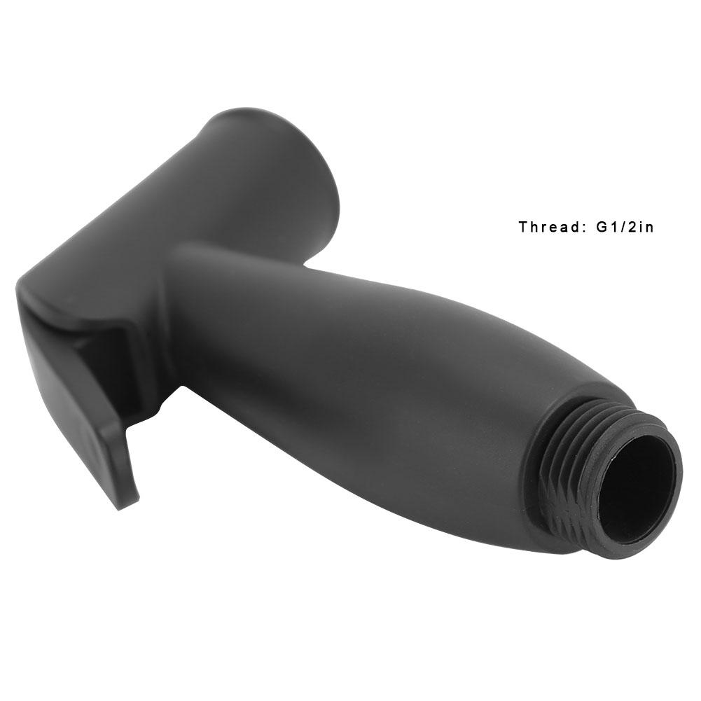 Household Handheld Bathroom Toilet ABS Bidet Sprayer Head Nozzle Matte Black
