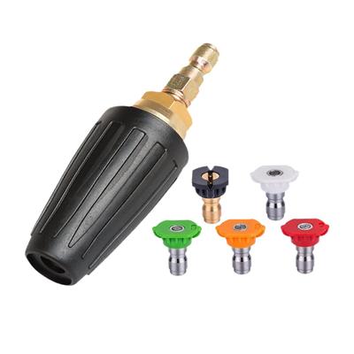 Hochdruckreiniger-Düse 4000 PSI Rotierende Hochdruckreiniger-Düse 1/4'' Schnellanschluss für Oberflächenreinigung