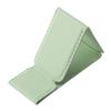 Support de téléphone adhésif compact en cuir - Pliable, Couleur unie, Ajustement universel