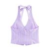 Jnleaog Autumn New Women's Clothing Fashion Style Design Stripes Vest Style Tops Shorts 6929778692