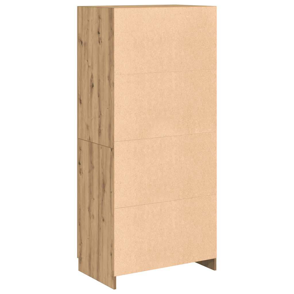 Handwerklicher Eichenschrank 90 x 52 x 200 cm Spanplatte