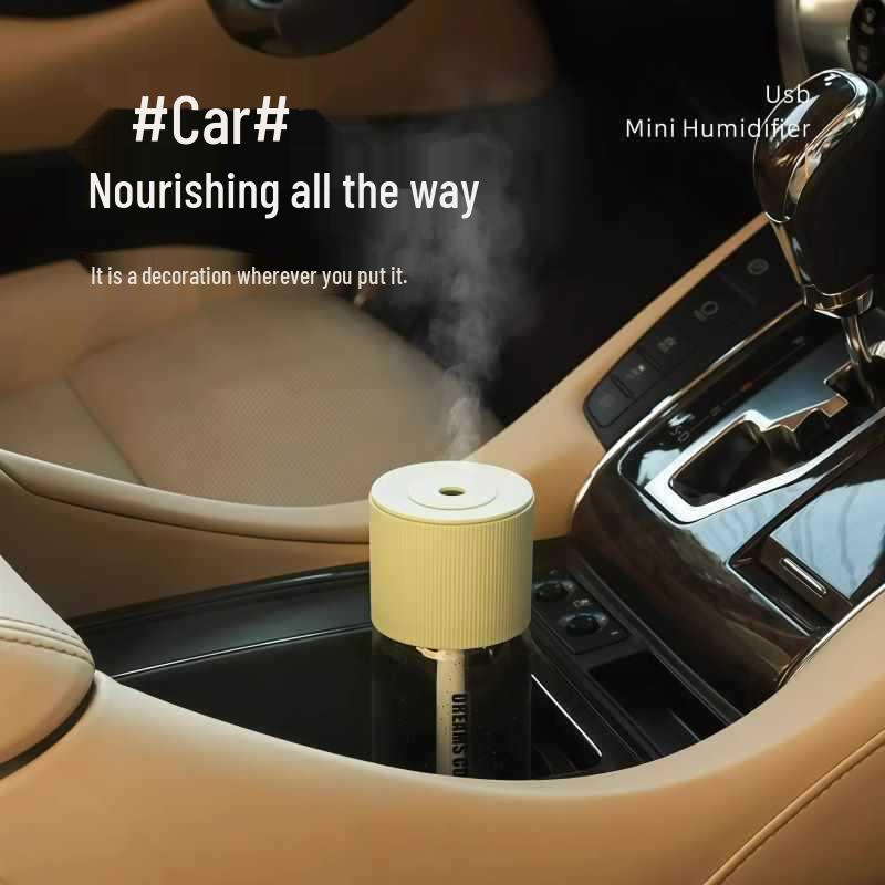 Mini USB Air Humidifier & Purifier for Home, Office, and Car