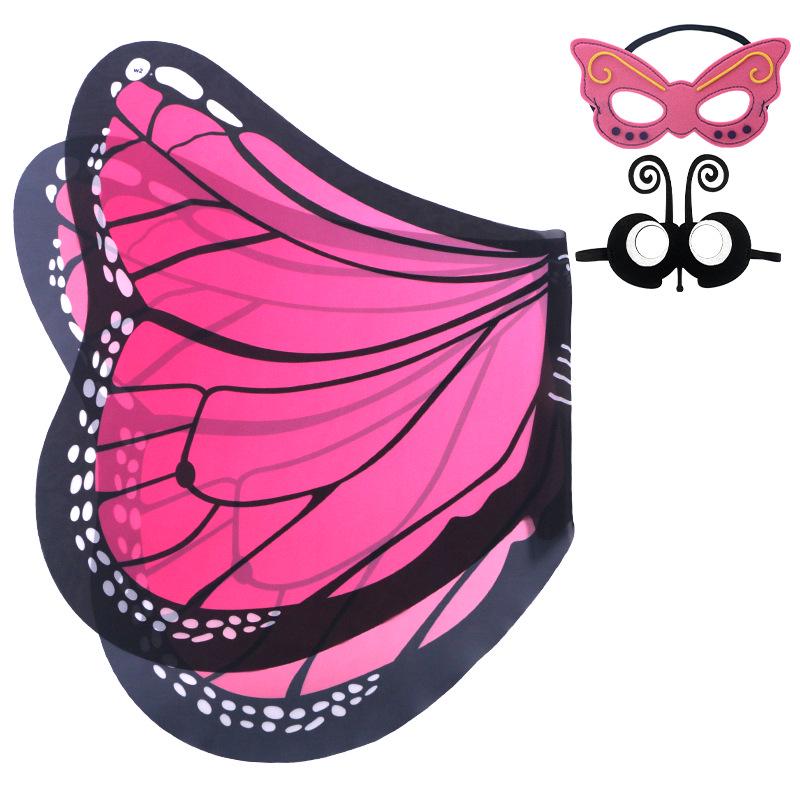 Children's Elf-Style Angel Butterfly Costume Set with Wings and Mask