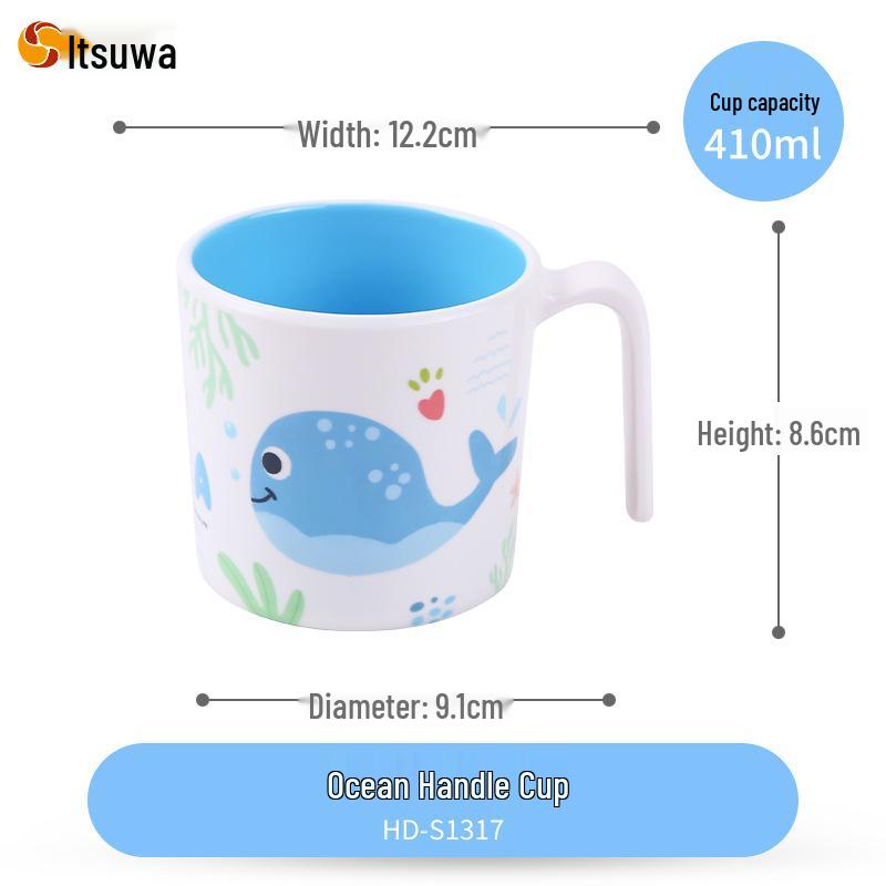 Wuhe Kids' Melamine Cartoon Compartment Tray, Baby Bowl, and Tableware Set