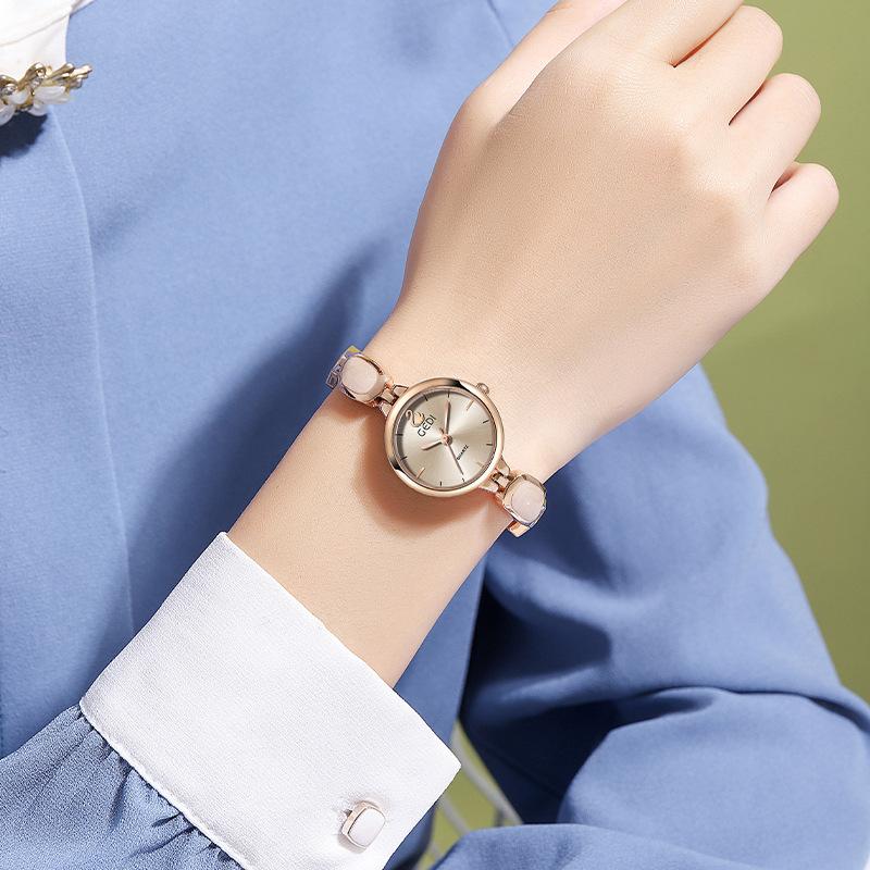 Women's Watch Chinese Style Bracelet Watches Pink Goose Logo Image High Quality Waterproof Female Fashion Quartz Wristwatches