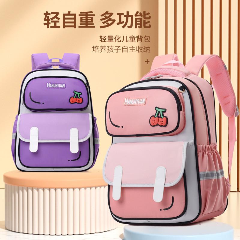 Large Capacity Casual School Backpack For Kids With Fun Cartoon Patterns