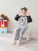 Korean Girls' Lace Long-Sleeve Cotton Pajama Set - Medium & Large Sizes for Spring/Autumn