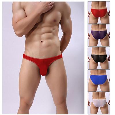 Seksi Erkek Külot Şeffaf Boxer Mesh İç Giyim Şort Sandıklar Külot See Through