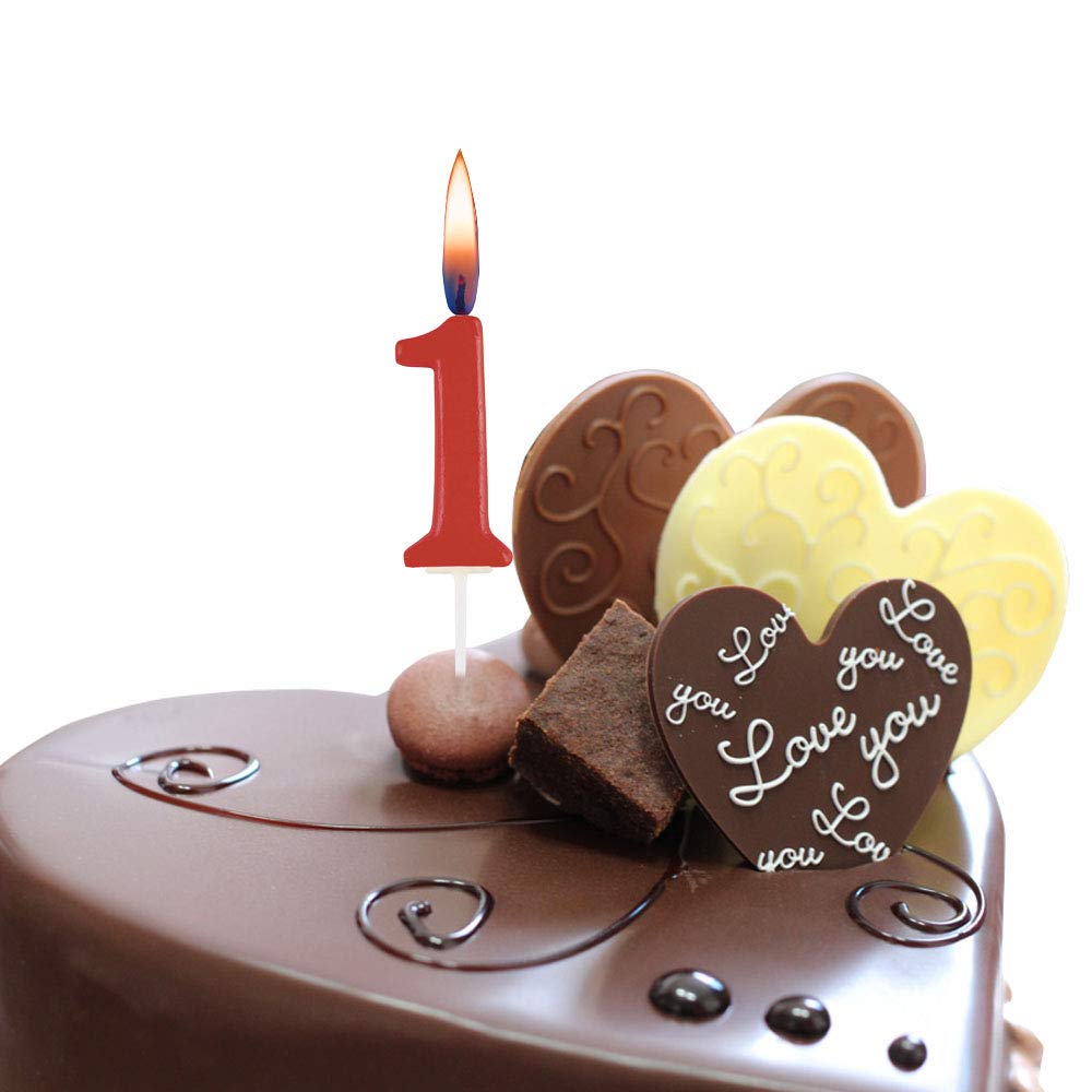 KAI Corporation Candle Set (Numbers 0-9, 10 pieces) DL6001-DL6009 DK6001-DL6009